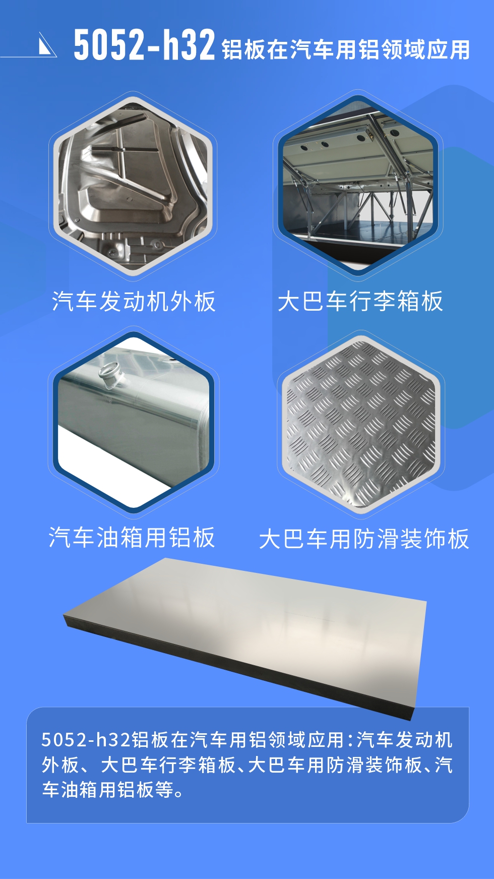 5052鋁合金厚板用途： 料倉(cāng)、法蘭料、GIS殼體、游艇、內(nèi)衣模/鞋模、儲(chǔ)氣筒、口罩機(jī)器、口罩機(jī)、精密機(jī)械加工等;