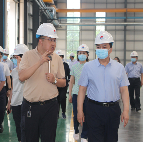 鄭州市人大常委會黨組書記、主任周富強(qiáng)到公司參觀指導(dǎo)