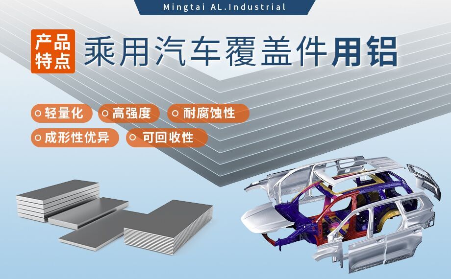 乘用汽車覆蓋件用鋁5系（5052/5182）6系（6016/6111）鋁合金 輕量化、高強(qiáng)度、高成型性